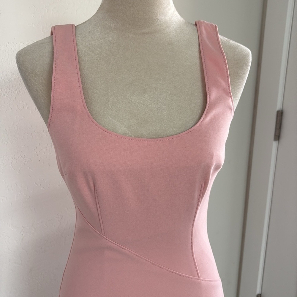 Cinq A Sept Sharon Knotted Crepe Mini Dress, Pink, 4 - Picture 6 of 13